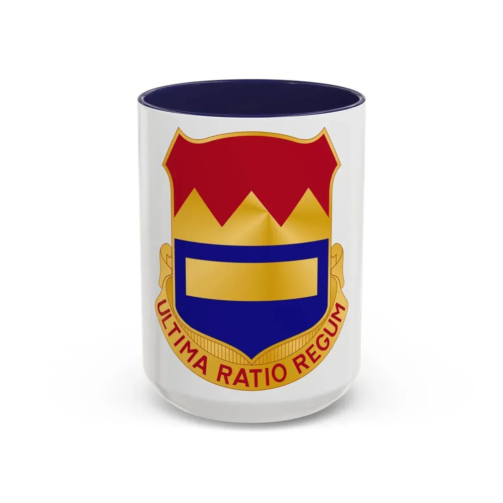 719th Antiaircraft Artillery Battalion (U.S. Army) Accent Coffee Mug 15oz Navy - Go Mug Yourself