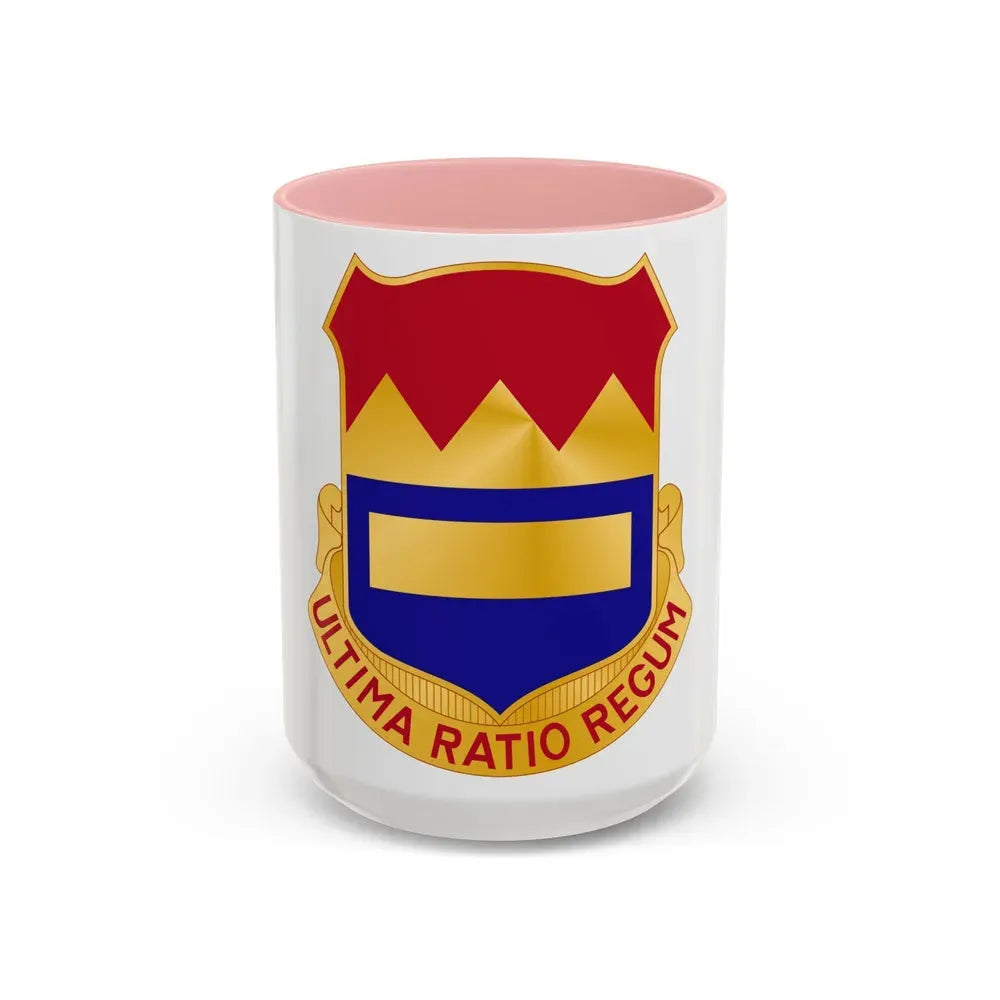 719th Antiaircraft Artillery Battalion (U.S. Army) Accent Coffee Mug 15oz Pink - Go Mug Yourself