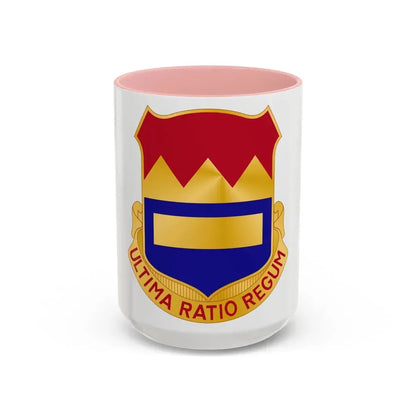 719th Antiaircraft Artillery Battalion (U.S. Army) Accent Coffee Mug 15oz Pink - Go Mug Yourself