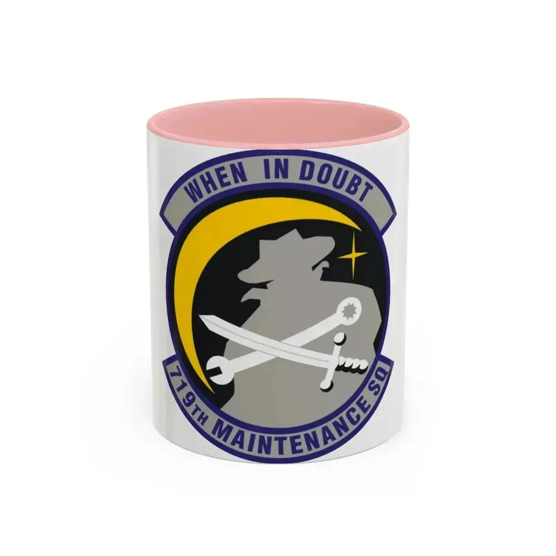 719th Maintenance Squadron (U.S. Air Force) Accent Coffee Mug 11oz Pink - Go Mug Yourself