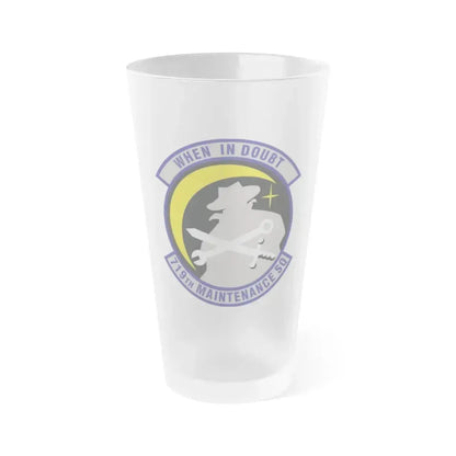 719th Maintenance Squadron (U.S. Air Force) Frosted Pint Glass 16oz 16oz Frosted - Go Mug Yourself