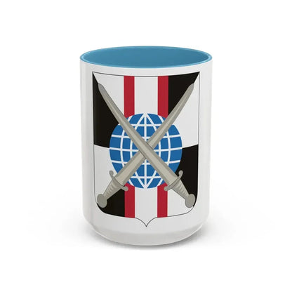 719th Military Intelligence Battalion (U.S. Army) Accent Coffee Mug 15oz Light Blue - Go Mug Yourself
