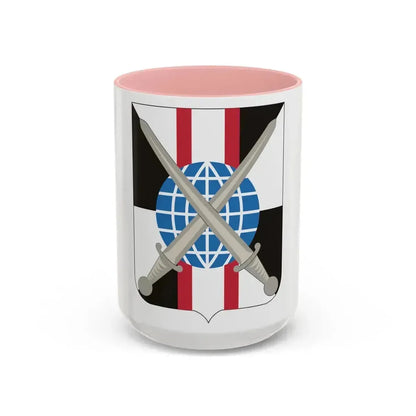 719th Military Intelligence Battalion (U.S. Army) Accent Coffee Mug 15oz Pink - Go Mug Yourself