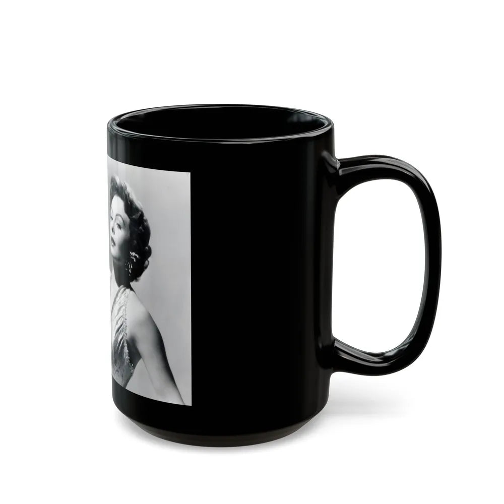 Jeanne Crain #112 (Vintage Female Icon) Black Coffee Mug-Go Mug Yourself