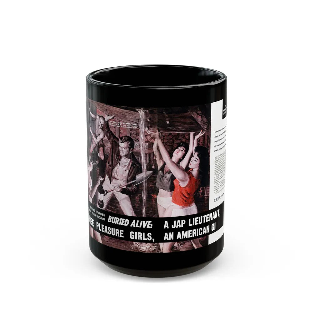 Buried Alive, Male magazine, December 1960 - Black Coffee Mug-15oz-Go Mug Yourself