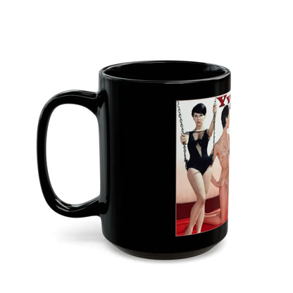 Yvonne Craig #85 - Collage Wallpaper (Vintage Female Icon) Black Coffee Mug-Go Mug Yourself