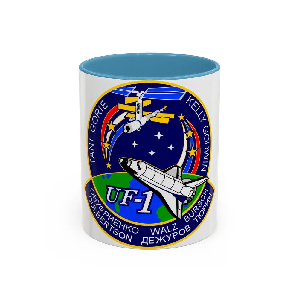 STS 108 (NASA) Accent Coffee Mug-11oz-Light Blue-Go Mug Yourself