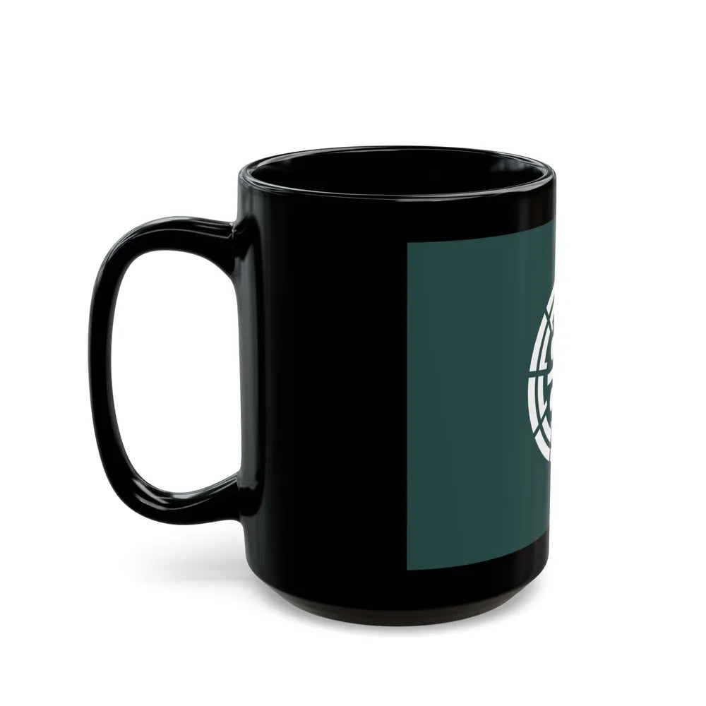 Flag of Kurume Fukuoka Japan - Black Coffee Mug-Go Mug Yourself