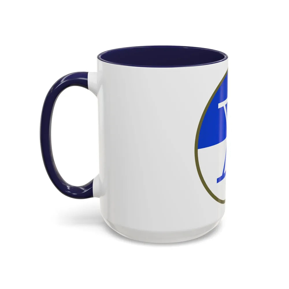 X Corps (U.S. Army) Accent Coffee Mug-Go Mug Yourself