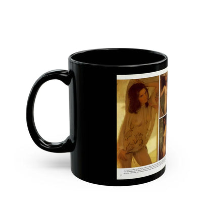 Heather Menzies #10 - Nudes (Vintage Female Icon) Black Coffee Mug-Go Mug Yourself