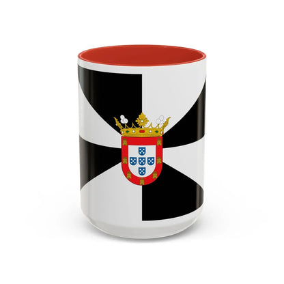 Flag of Ceuta Spain - Accent Coffee Mug-15oz-Red-Go Mug Yourself