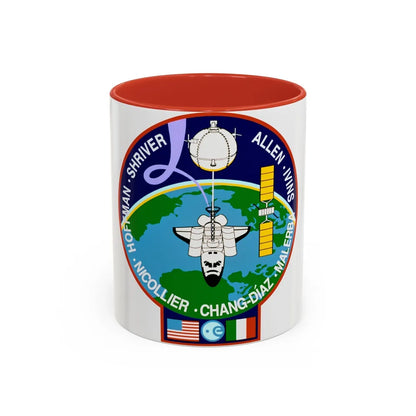 STS 46 (NASA) Accent Coffee Mug-11oz-Red-Go Mug Yourself