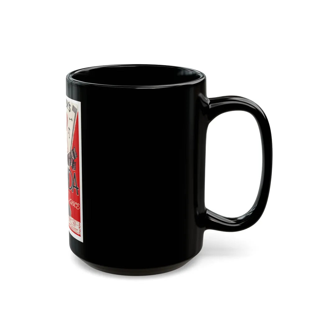 Dine 'n' Dance at the Hacienda, 1944 - Black Coffee Mug-Go Mug Yourself