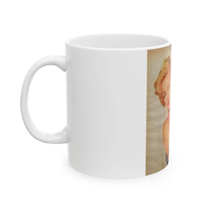 Julie Newmar #275 (Vintage Female Icon) White Coffee Mug-Go Mug Yourself