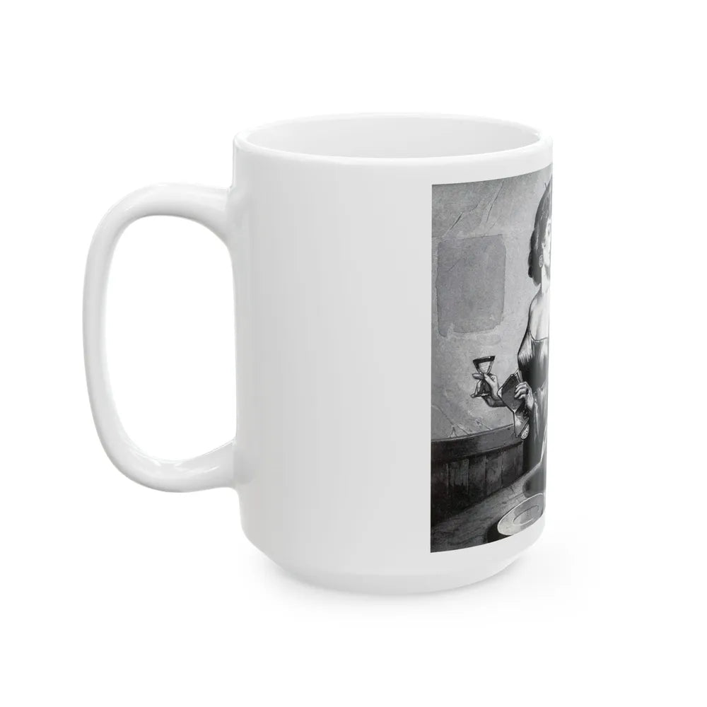 French Beret, Figure Photography magazine - White Coffee Mug-Go Mug Yourself