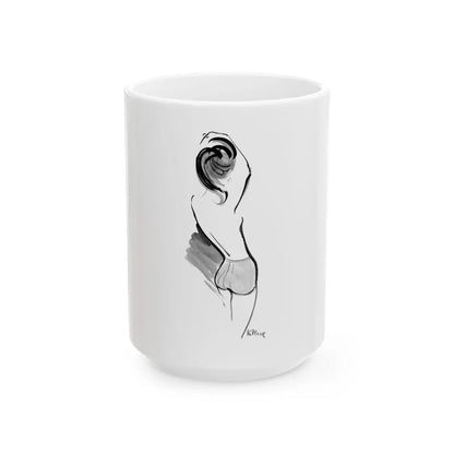 Fashion illustration, 1964 - White Coffee Mug-15oz-Go Mug Yourself