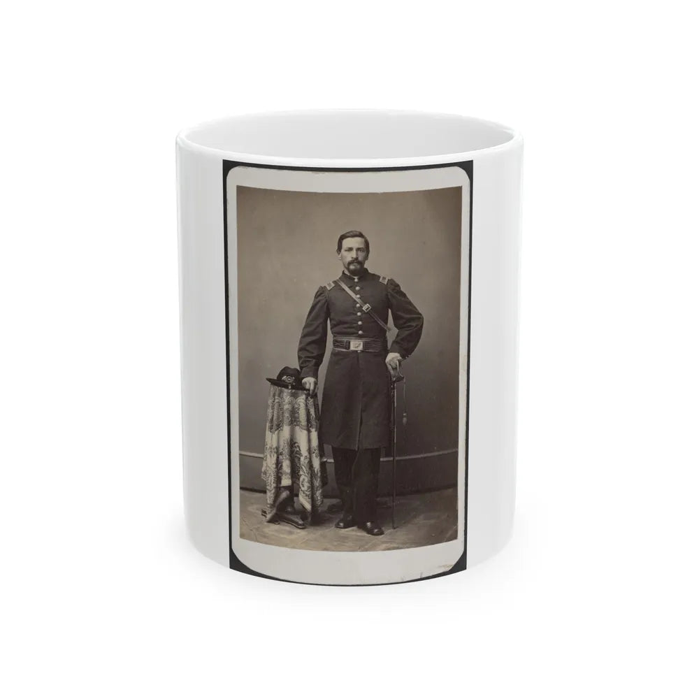 Captain Ferdinand F. Boltz Of Co. S, 12th Indiana Infantry Regiment, And Co. F, 88th Indiana Infantry Regiment (U.S. Civil War) White Coffee Mug-11oz-Go Mug Yourself