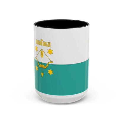 Flag of Poltava Ukraine - Accent Coffee Mug-15oz-Black-Go Mug Yourself