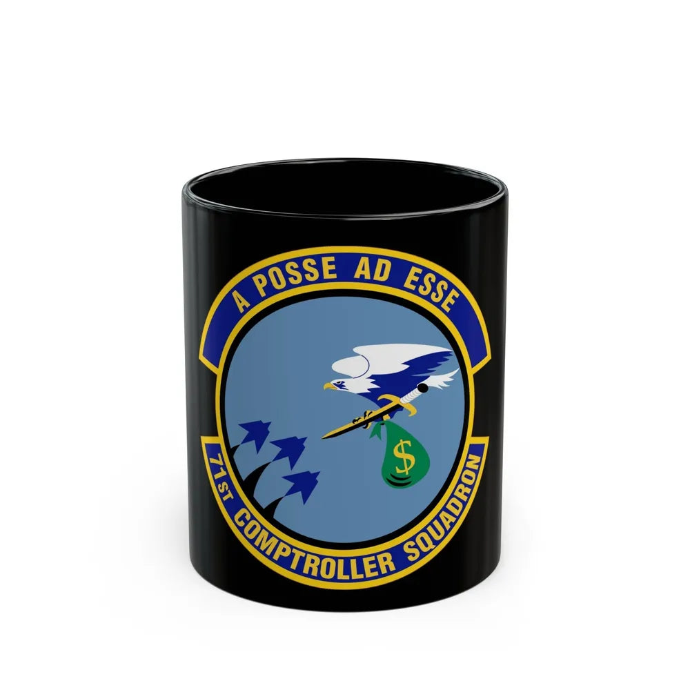 71st Comptroller Squadron (U.S. Air Force) Black Coffee Mug-11oz-Go Mug Yourself