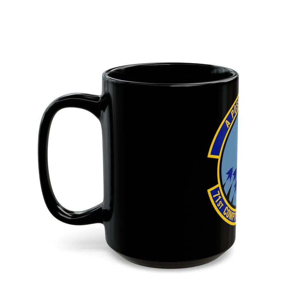 71st Comptroller Squadron (U.S. Air Force) Black Coffee Mug-Go Mug Yourself