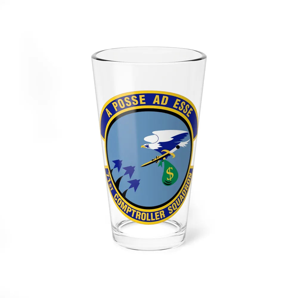 71st Comptroller Squadron (U.S. Air Force) Pint Glass 16oz-16oz-Go Mug Yourself