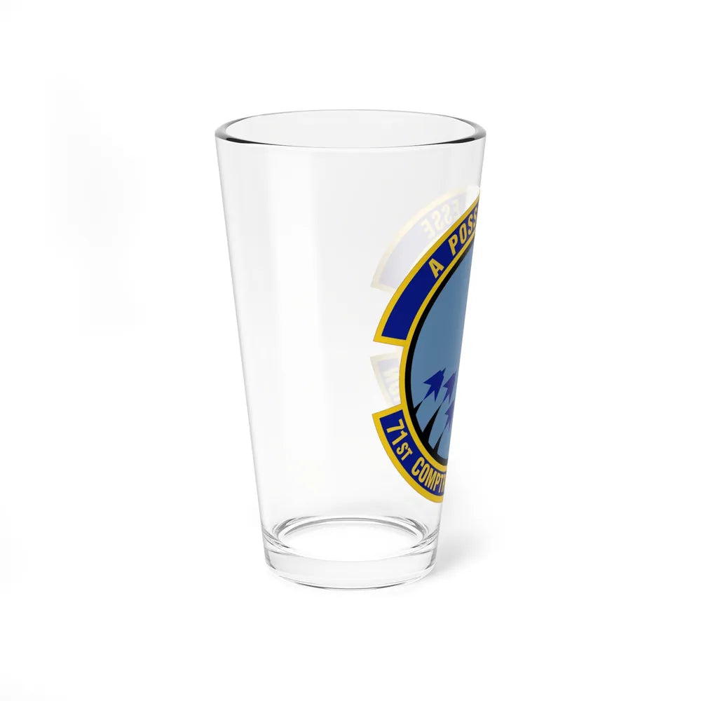 71st Comptroller Squadron (U.S. Air Force) Pint Glass 16oz-Go Mug Yourself