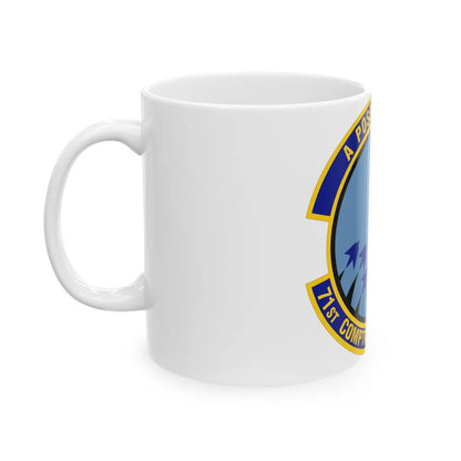 71st Comptroller Squadron (U.S. Air Force) White Coffee Mug-Go Mug Yourself