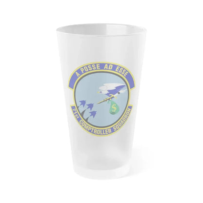 71st Comptroller Squadron (U.S. Air Force) Frosted Pint Glass 16oz Default Title - Go Mug Yourself
