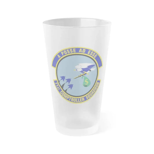 71st Comptroller Squadron (U.S. Air Force) Frosted Pint Glass 16oz Default Title - Go Mug Yourself