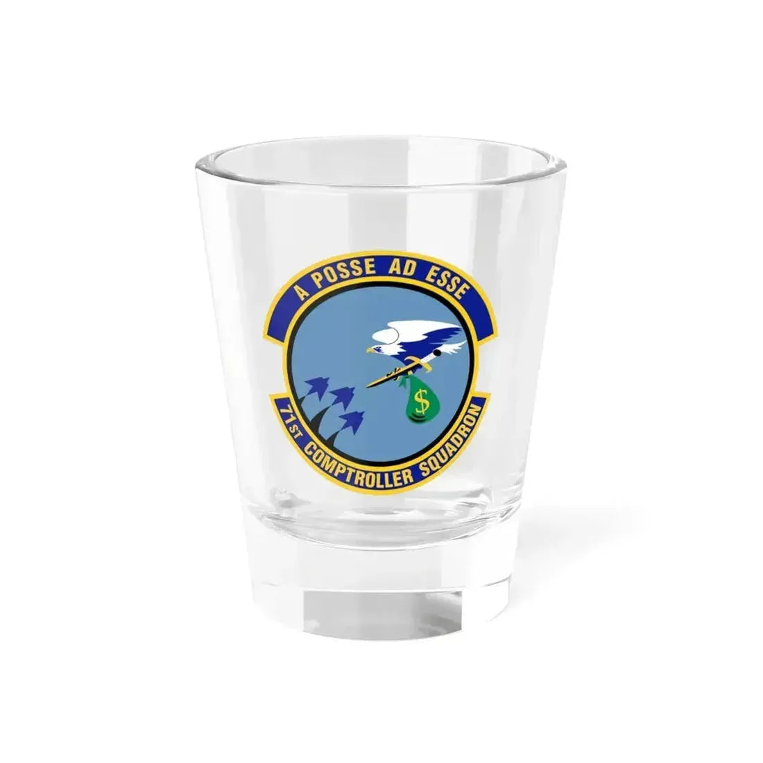 71st Comptroller Squadron (U.S. Air Force) Shot Glass 1.5oz 1.5oz - Go Mug Yourself