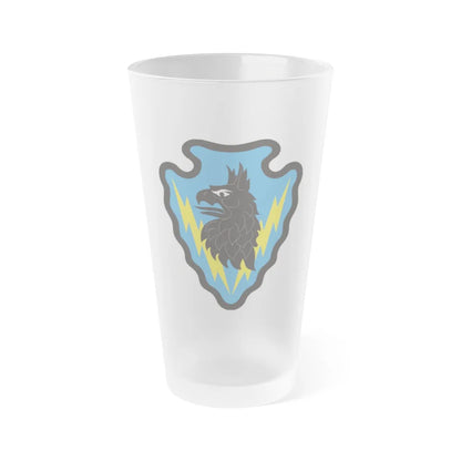 71st Expeditionary Military Intelligence Brigade (U.S. Army) Frosted Pint Glass 16oz-Go Mug Yourself