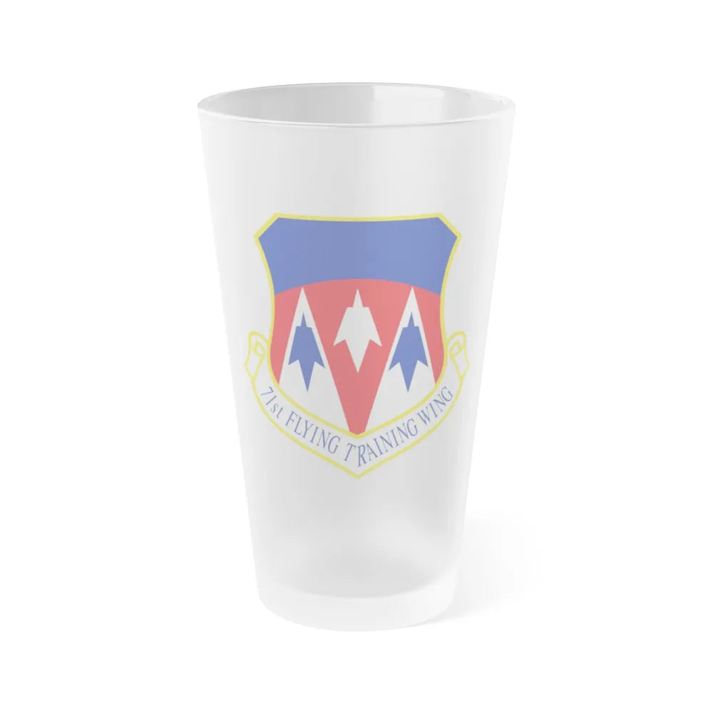 71st Flying Training Wing (U.S. Air Force) Frosted Pint Glass 16oz-16oz-Frosted-Go Mug Yourself