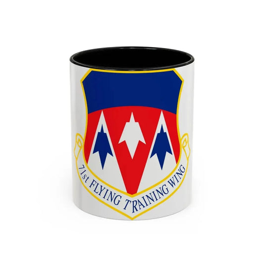 71st Flying Training Wing (U.S. Air Force) Accent Coffee Mug 11oz Black - Go Mug Yourself