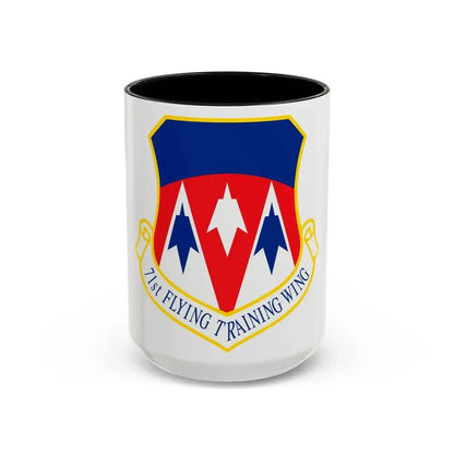 71st Flying Training Wing (U.S. Air Force) Accent Coffee Mug 15oz Black - Go Mug Yourself