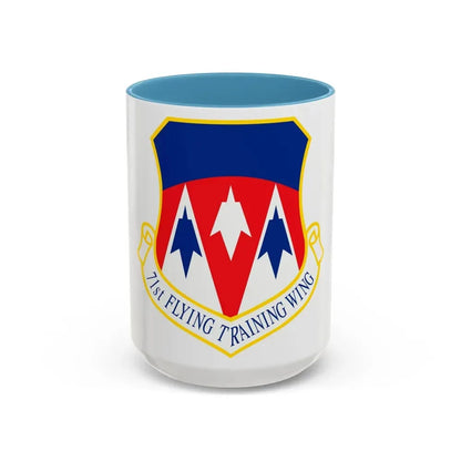 71st Flying Training Wing (U.S. Air Force) Accent Coffee Mug 15oz Light Blue - Go Mug Yourself