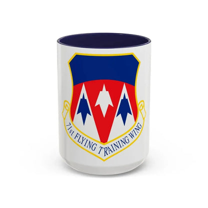 71st Flying Training Wing (U.S. Air Force) Accent Coffee Mug 15oz Navy - Go Mug Yourself