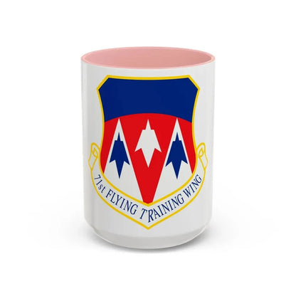 71st Flying Training Wing (U.S. Air Force) Accent Coffee Mug 15oz Pink - Go Mug Yourself