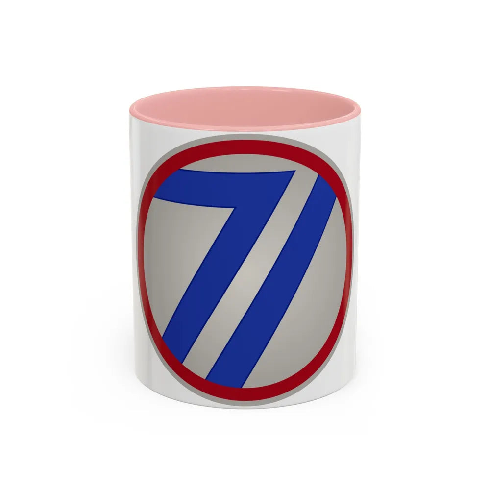 71st Infantry Division (U.S. Army) Accent Coffee Mug-11oz-Pink-Go Mug Yourself