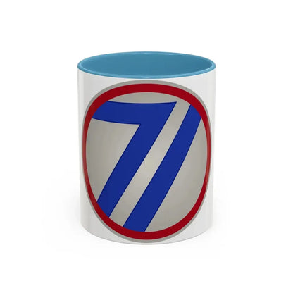 71st Infantry Division (U.S. Army) Accent Coffee Mug 11oz Light Blue - Go Mug Yourself