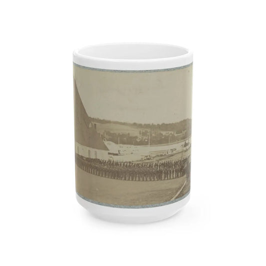 71st New York State Militia At Washington Navy Yard (U.S. Civil War) White Coffee Mug-15oz-Go Mug Yourself