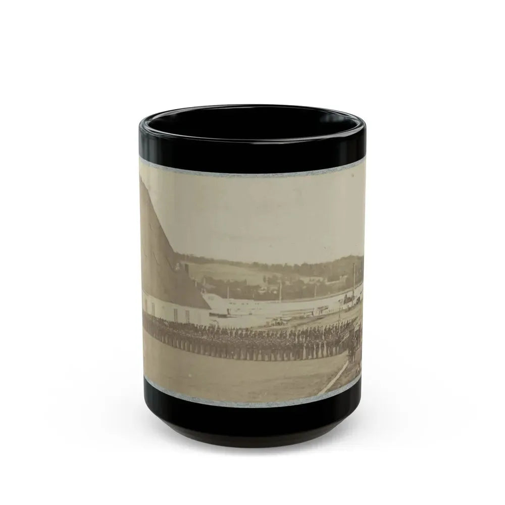71st New York State Militia At Washington Navy Yard (U.S. Civil War) Black Coffee Mug 15oz - Go Mug Yourself