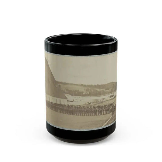 71st New York State Militia At Washington Navy Yard (U.S. Civil War) Black Coffee Mug 15oz - Go Mug Yourself
