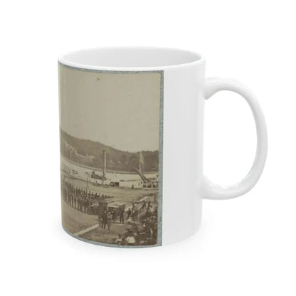 71st New York State Militia At Washington Navy Yard (U.S. Civil War) White Coffee Mug - Go Mug Yourself