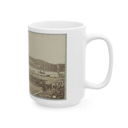 71st New York State Militia At Washington Navy Yard (U.S. Civil War) White Coffee Mug - Go Mug Yourself