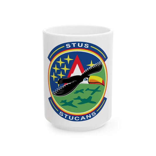 71st STUS STUCANS (U.S. Air Force) White Coffee Mug-15oz-Go Mug Yourself