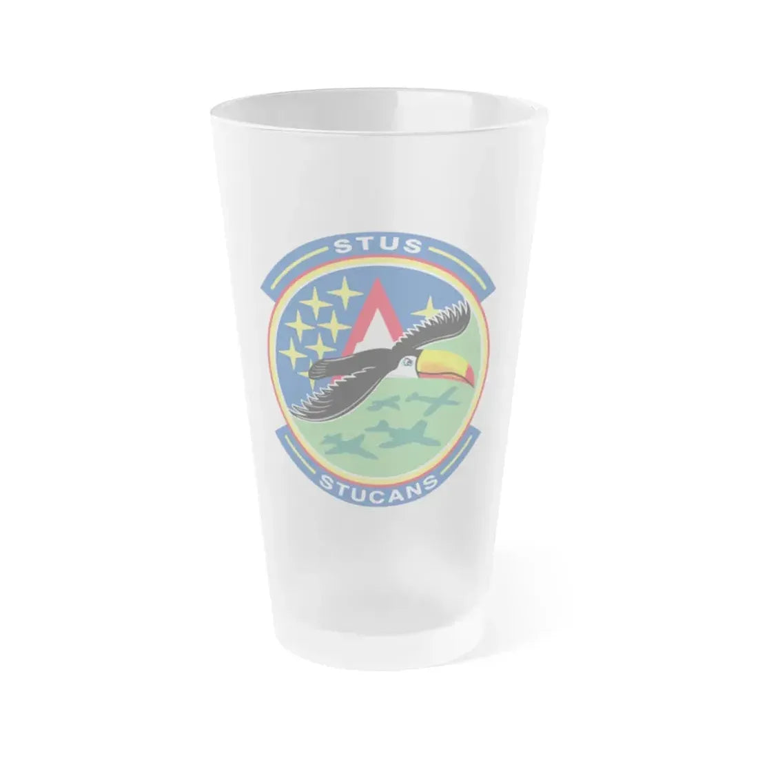71st STUS STUCANS (U.S. Air Force) Frosted Pint Glass 16oz Default Title - Go Mug Yourself