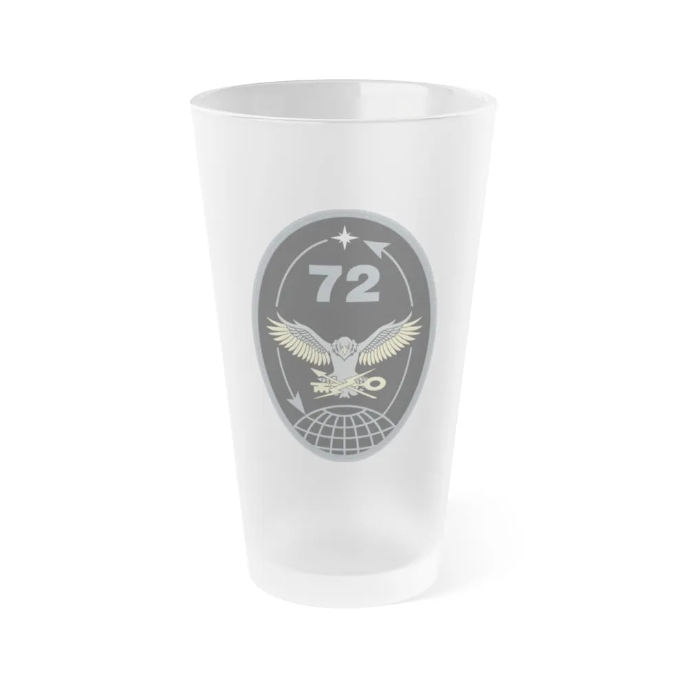 72 Intelligence, Surveillance, and Reconnaissance Squadron (U.S. Space Force) Frosted Pint Glass 16oz-Go Mug Yourself