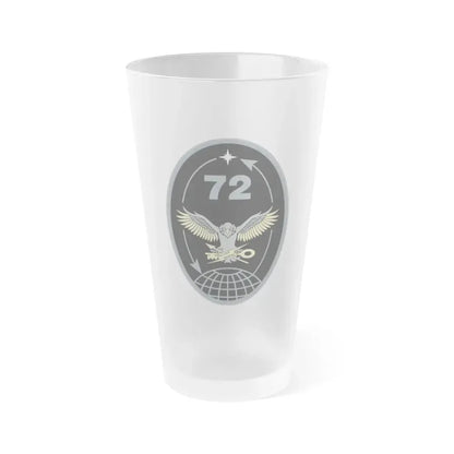 72 Intelligence, Surveillance, and Reconnaissance Squadron (U.S. Space Force) Frosted Pint Glass 16oz Default Title - Go Mug Yourself