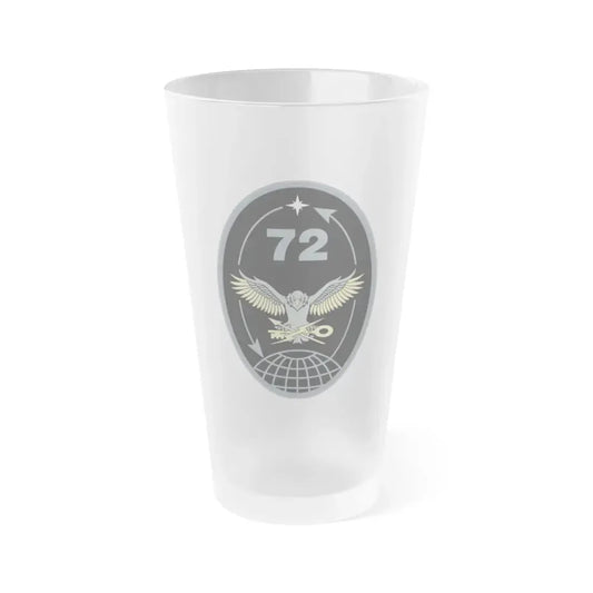 72 Intelligence, Surveillance, and Reconnaissance Squadron (U.S. Space Force) Frosted Pint Glass 16oz Default Title - Go Mug Yourself
