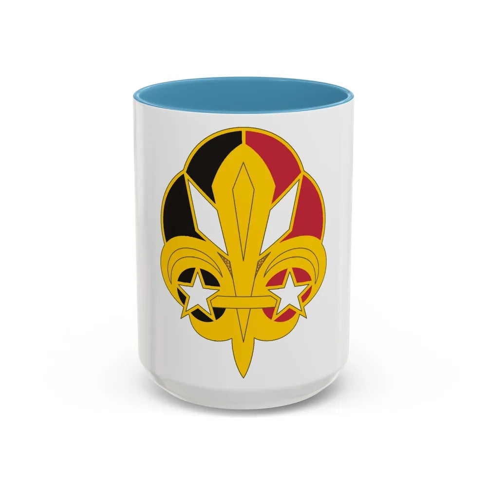 72 Signal Battalion (U.S. Army) Accent Coffee Mug-15oz-Light Blue-Go Mug Yourself